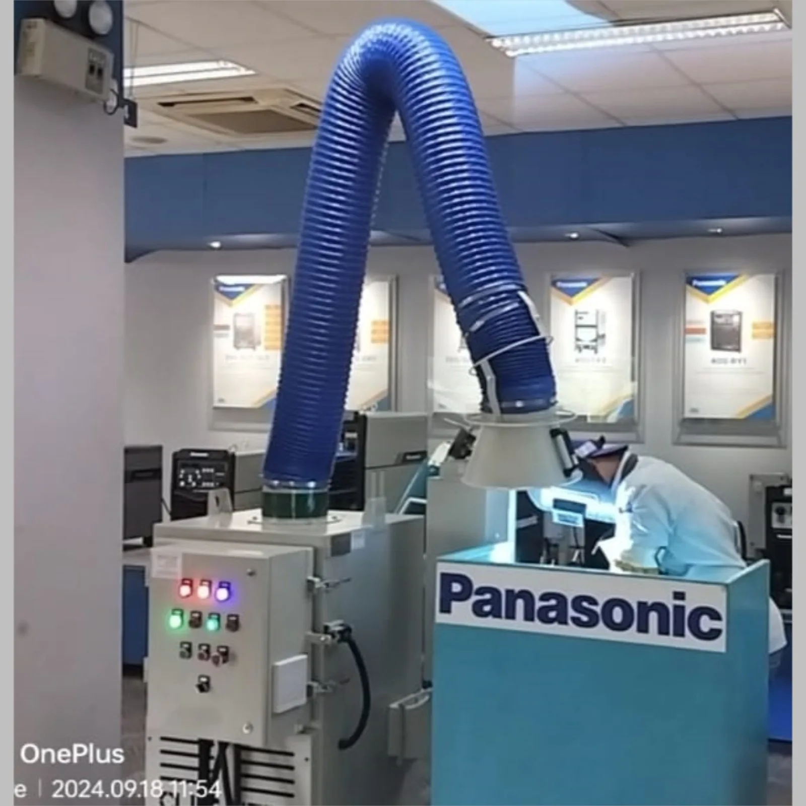 Cleantek FE300 Welding Fume Extractor Installed at Panasonic Life Solutions India Pvt Ltd for Enhanced Workplace Safety